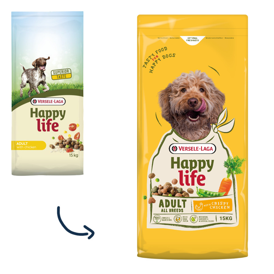 Happy Life Adult med kyckling hundfoder