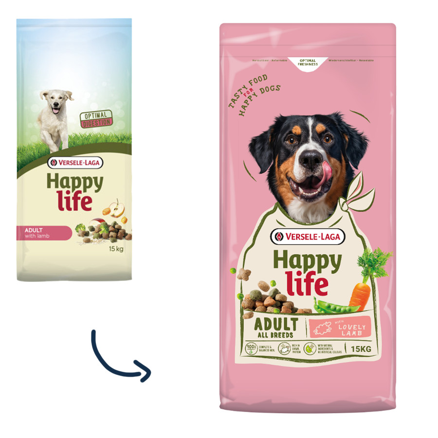 Happy Life Adult med lamm hundfoder