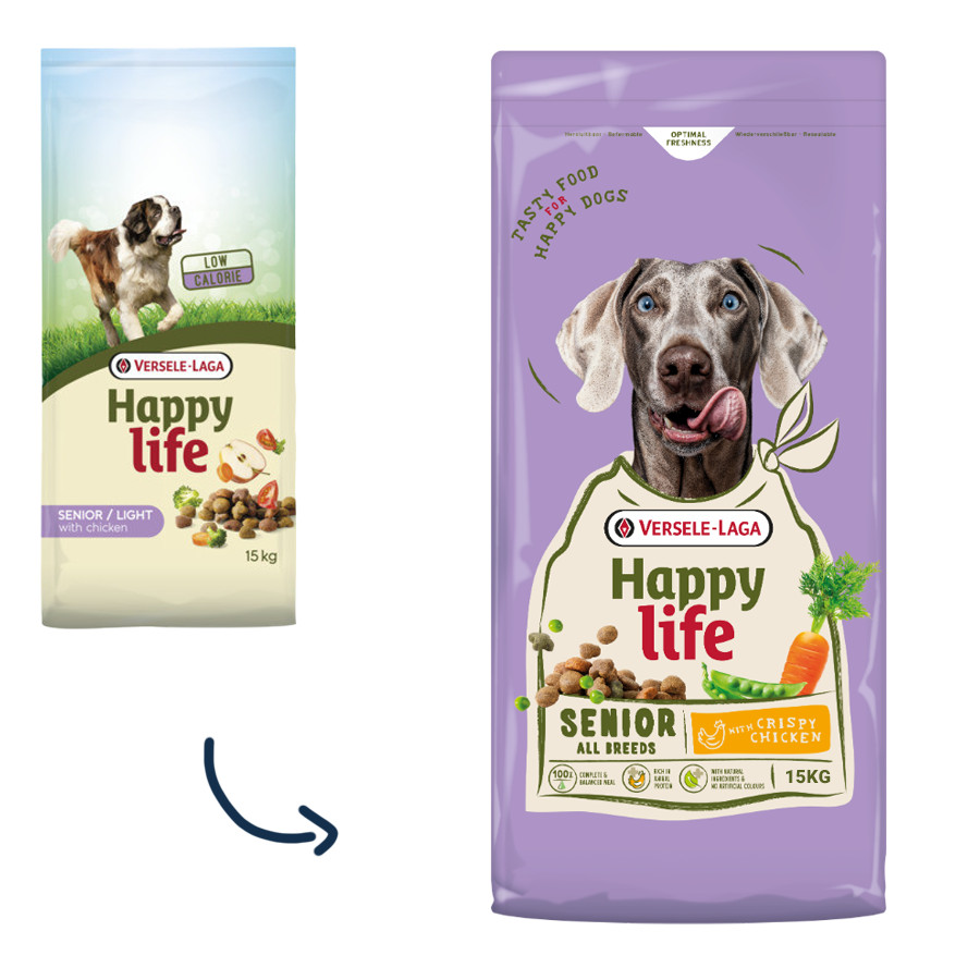 Happy Life Senior med kyckling hundfoder