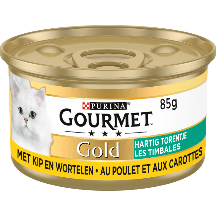 Gourmet Gold Savoury Tower med kyckling och morot våtfoder katt (85 g)