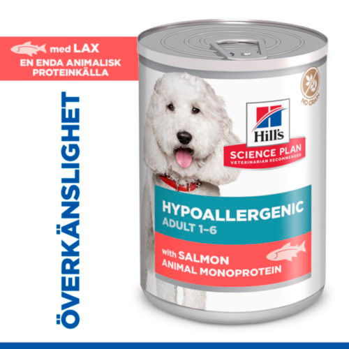 Hill's Adult Hypoallergenic nat hondenvoer met zalm blik