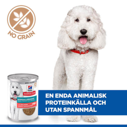 Hill's Adult Hypoallergenic nat hondenvoer met zalm blik