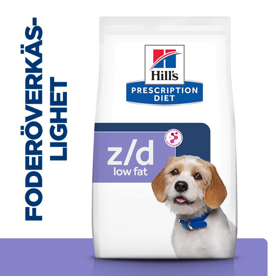 Hill's Prescription Diet Z/D Food Sensitivities Low Fat hondenvoer met gehydrolyseerde soja