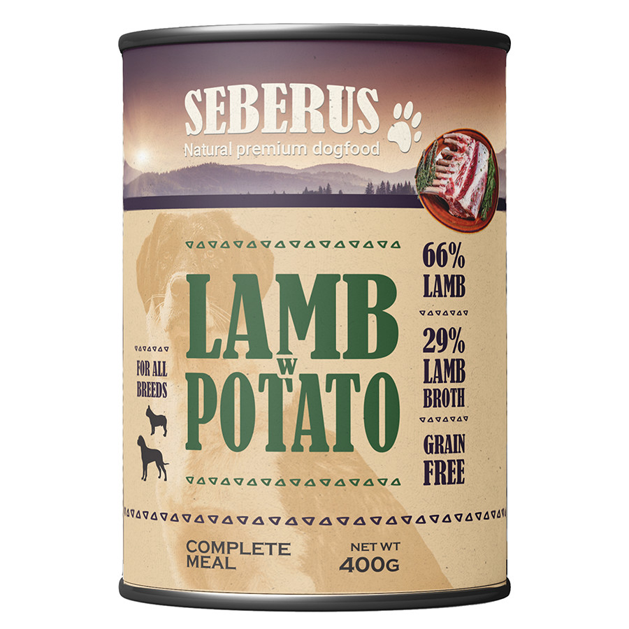 Seberus Chicken & Lamb spannmålsfritt våtfoder hund - mixtray