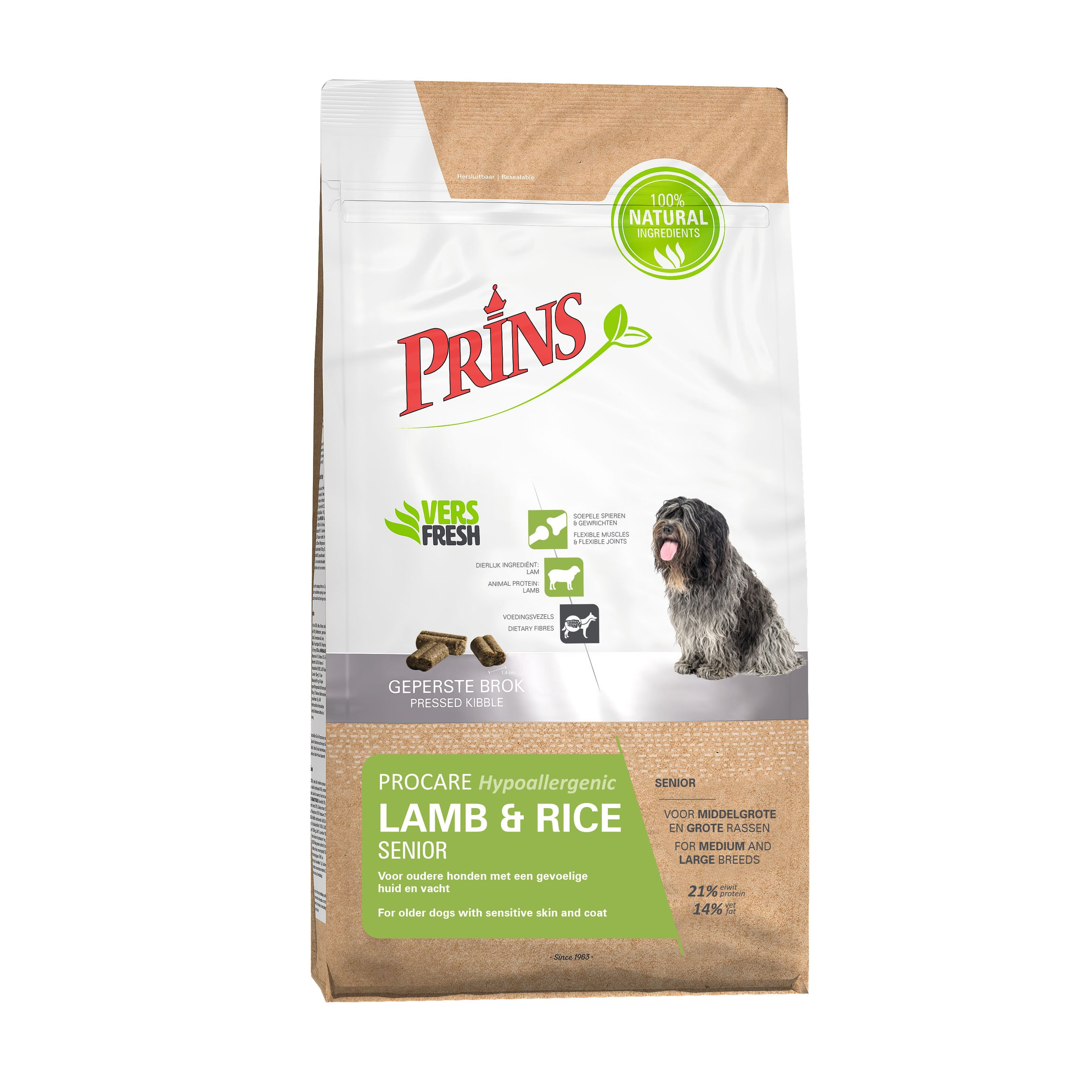 Prins ProCare Senior Hypoallergenic med lamm och ris hundfoder