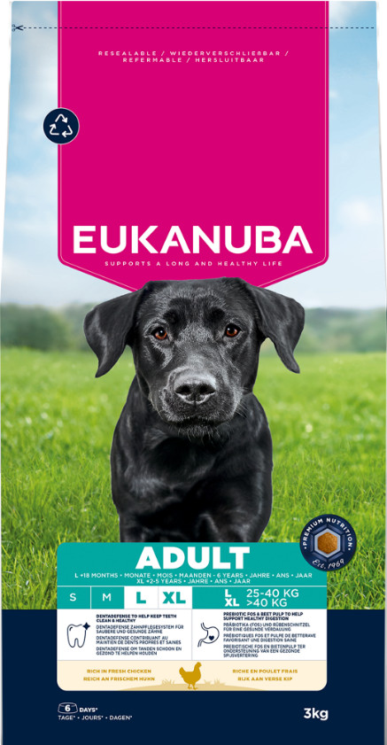 Eukanuba Active Adult Large Breed kip hondenvoer Eukanuba Active Adult Large Breed kip hondenvoer