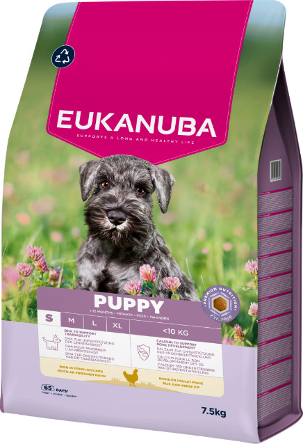 Eukanuba Growing Puppy Small Breed kip hondenvoer Eukanuba Growing Puppy Small Breed kip hondenvoer