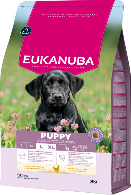 Eukanuba Growing Puppy Large Breed kip hondenvoer Eukanuba Growing Puppy Large Breed kip hondenvoer