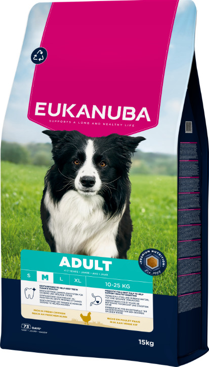 Eukanuba Active Adult Medium Breed kip hondenvoer Eukanuba Active Adult Medium Breed kip hondenvoer
