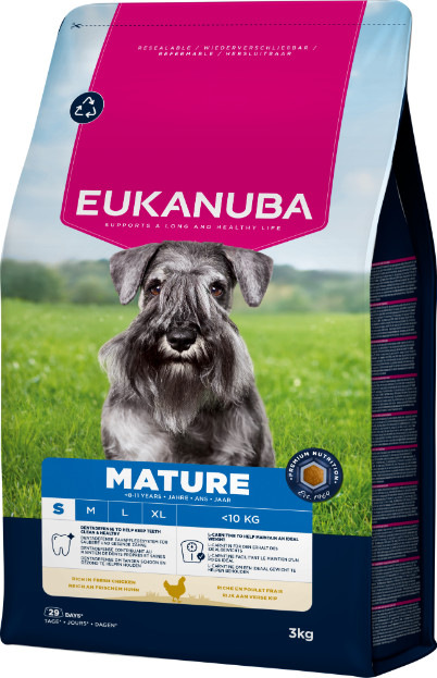 Eukanuba Thriving Mature Small Breed kip hondenvoer Eukanuba Thriving Mature Small Breed kip hondenvoer