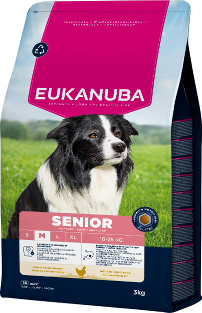 Eukanuba Caring Senior Medium Breed kip hondenvoer