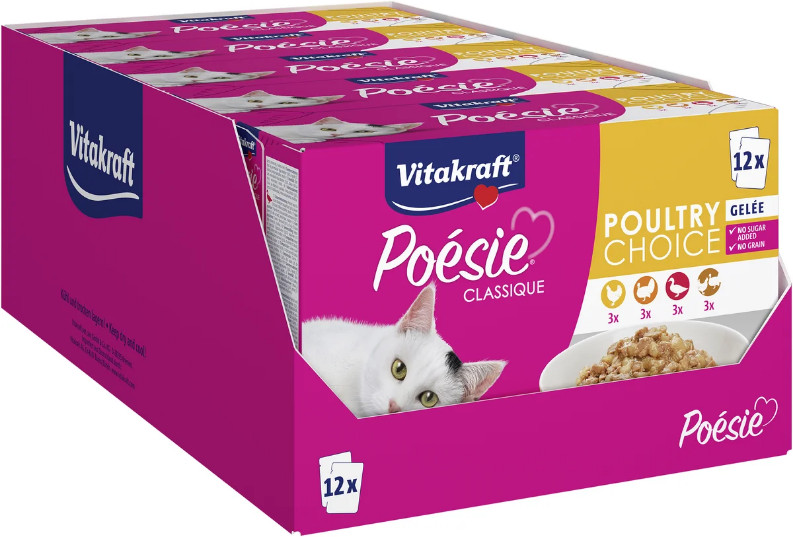 Vitakraft Poésie Classique Poultry Choice i gelé våtfoder katt Vitakraft Poésie Classique Poultry Choice i gelé våtfoder katt