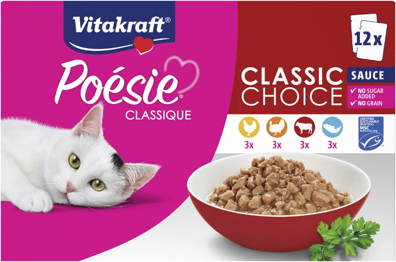 Vitakraft Poésie Classique Classic Choice i sås våtfoder katt Vitakraft Poésie Classique Classic Choice i sås våtfoder katt