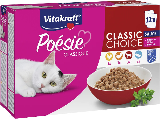 Vitakraft Poésie Classique Classic Choice i sås våtfoder katt Vitakraft Poésie Classique Classic Choice i sås våtfoder katt