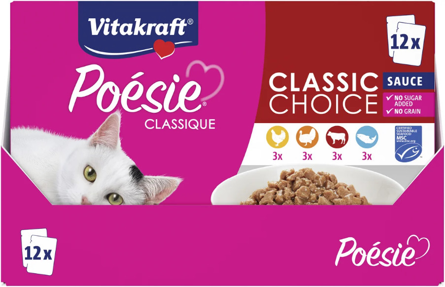 Vitakraft Poésie Classique Classic Choice i sås våtfoder katt Vitakraft Poésie Classique Classic Choice i sås våtfoder katt