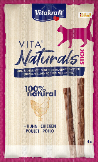 Vitakraft Vita Naturals Stick kyckling kattgodis (4 bitar) Vitakraft Vita Naturals Stick kyckling kattgodis (4 bitar)