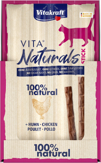 Vitakraft Vita Naturals Stick kyckling kattgodis (4 bitar) Vitakraft Vita Naturals Stick kyckling kattgodis (4 bitar)