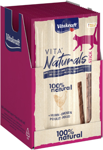 Vitakraft Vita Naturals Stick kyckling kattgodis (4 bitar) Vitakraft Vita Naturals Stick kyckling kattgodis (4 bitar)