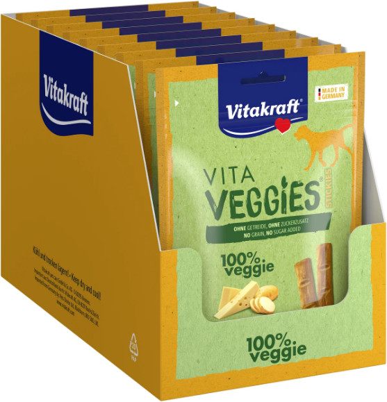 Vitakraft Vita Veggies Sticks ostsmak hundgodis (80 g)
