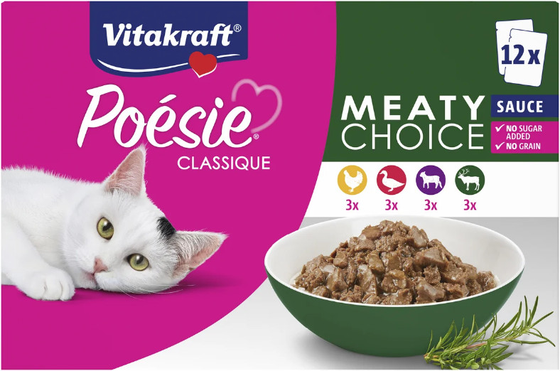 Vitakraft Poésie Classique Meaty Choice i sås våtfoder katt Vitakraft Poésie Classique Meaty Choice i sås våtfoder katt