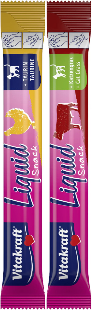 Vitakraft Liquid Snack med kyckling och nötkött för katt multipack (16x15 g)
