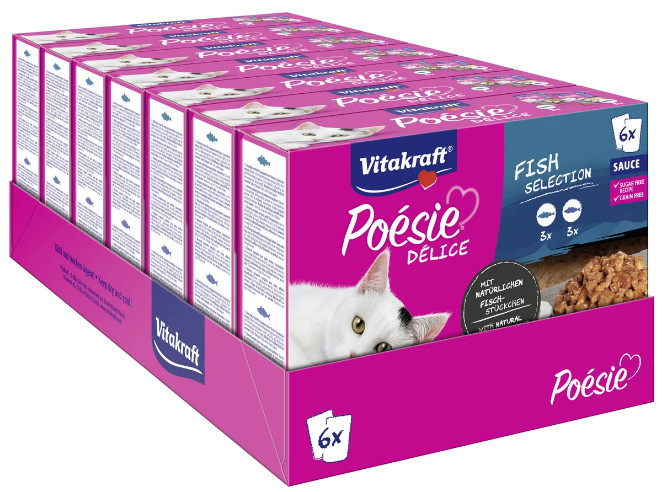 Vitakraft Poésie Délice med fisk våtfoder katt multipack
