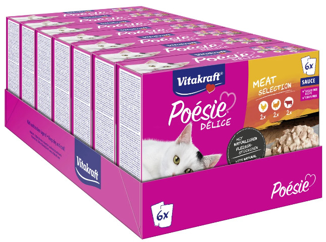Vitakraft Poésie Délice med kött våtfoder katt multipack Vitakraft Poésie Délice med kött våtfoder katt multipack