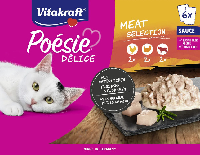 Vitakraft Poésie Délice med kött våtfoder katt multipack Vitakraft Poésie Délice med kött våtfoder katt multipack