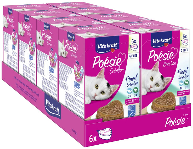 Vitakraft Poésie Création i gelé våtfoder katt multipack Vitakraft Poésie Création i gelé våtfoder katt multipack
