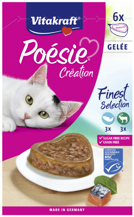 Vitakraft Poésie Création i gelé våtfoder katt multipack Vitakraft Poésie Création i gelé våtfoder katt multipack