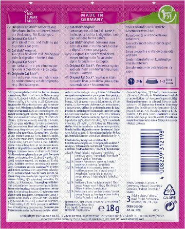 Vitakraft Catstick Healthy med kyckling och kattgräs kattgodis