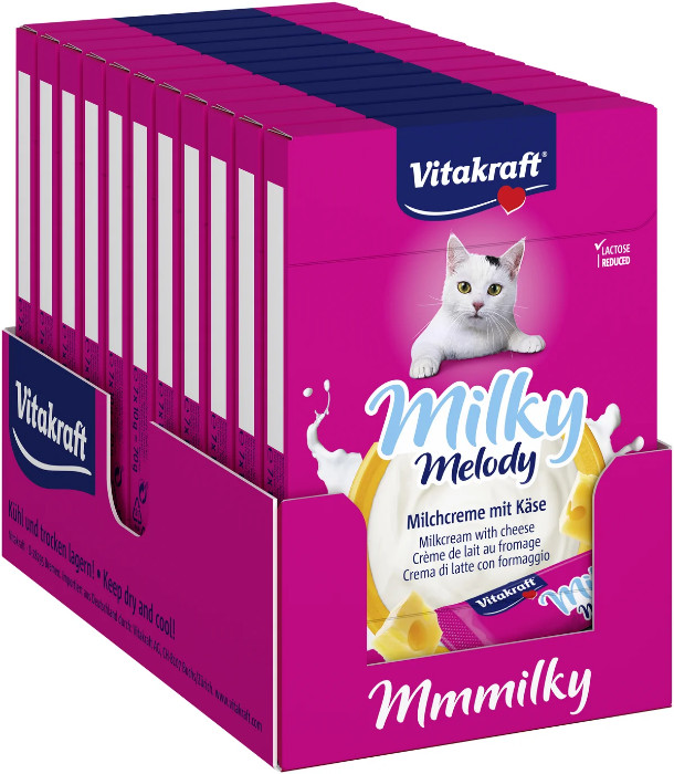 Vitakraft Milky Melody mjölkkräm med ost kattgodis (7x10 g) Vitakraft Milky Melody mjölkkräm med ost kattgodis (7x10 g)