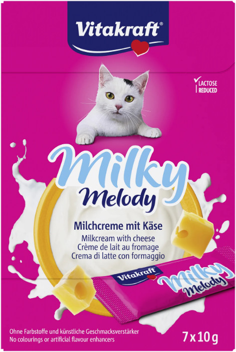 Vitakraft Milky Melody mjölkkräm med ost kattgodis (7x10 g) Vitakraft Milky Melody mjölkkräm med ost kattgodis (7x10 g)