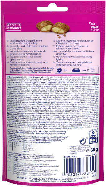 Vitakraft Crispy Crunch Classic med lax kattgodis (60 g) Vitakraft Crispy Crunch Classic med lax kattgodis (60 g)