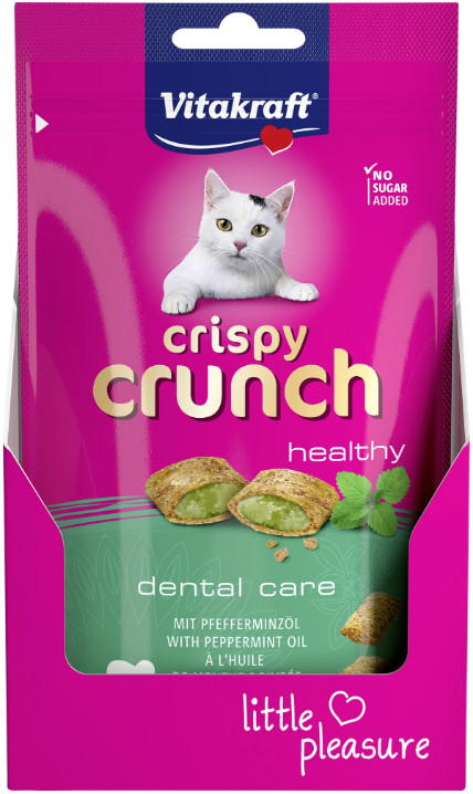 Vitakraft Crispy Crunch dental care kattgodis (60 g)