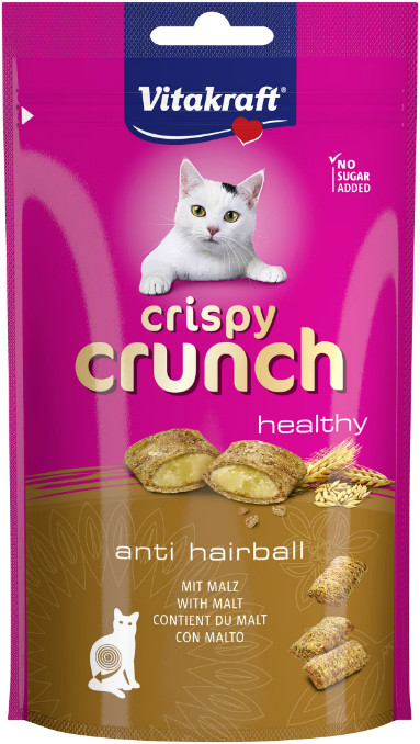 Vitakraft Crispy Crunch anti-hårboll kattgodis (60 g) Vitakraft Crispy Crunch anti-hårboll kattgodis (60 g)