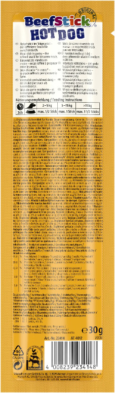 Vitakraft Beef Stick Hot Dog med nötkött hundgodis