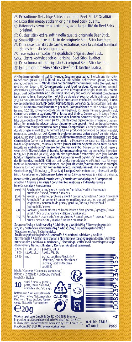 Vitakraft Beefstick School nötkött hundgodis (10 st) Vitakraft Beefstick School nötkött hundgodis (10 st)