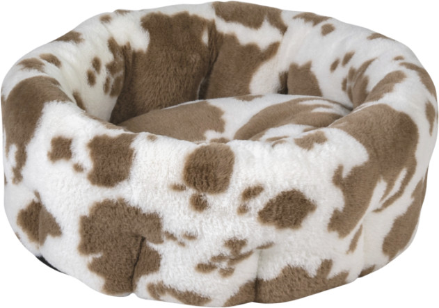 Animal Boulevard Cow Plush hoge mand wit/mokka