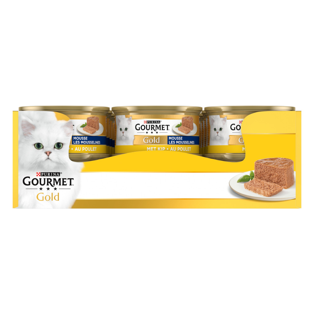 Gourmet Gold Mousse med kyckling våtfoder katt (85 g)