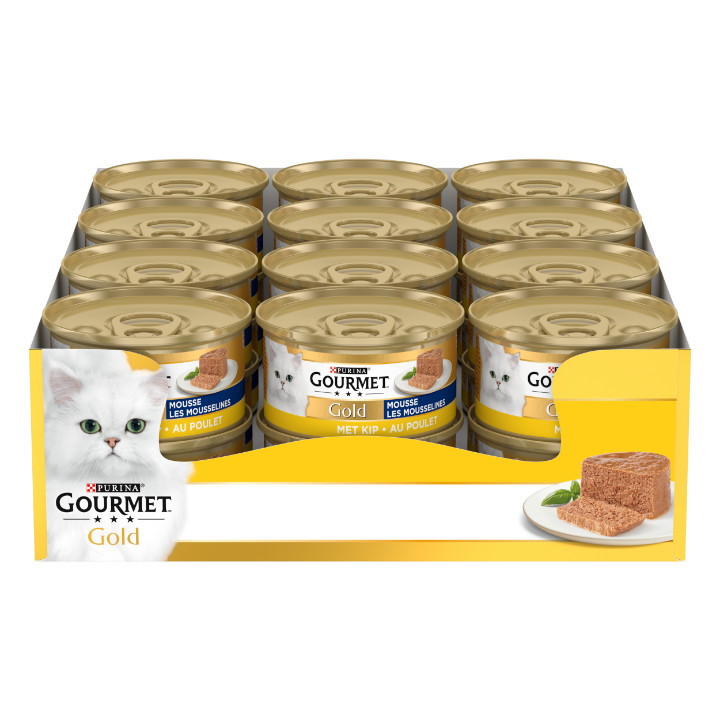Gourmet Gold Mousse med kyckling våtfoder katt (85 g)