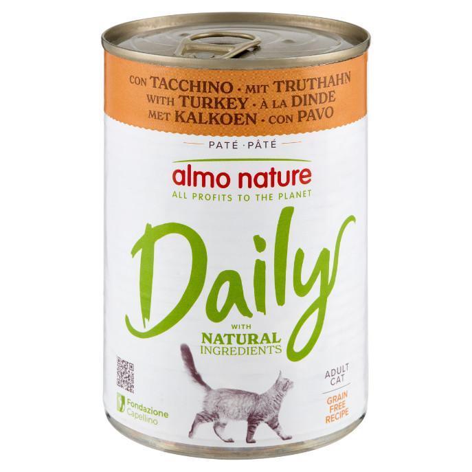 Almo Nature Daily med kalkon våtfoder katt (400 g)
