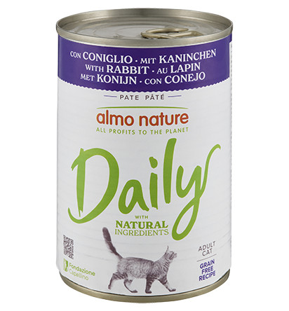 Almo Nature Daily med kanin våtfoder katt (400 g)
