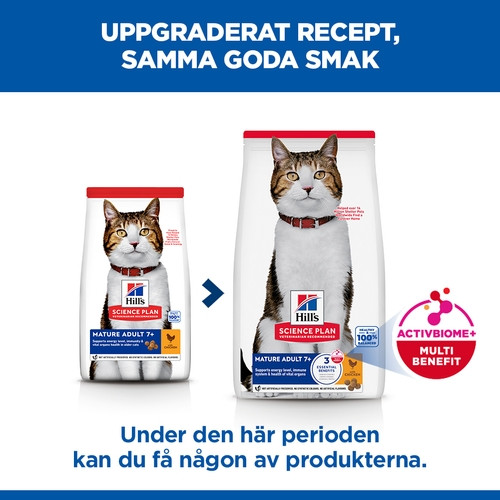 Hill's Mature Adult 7+ kattfoder med kyckling