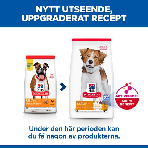 Hill's Adult Light Medium hundfoder med kyckling