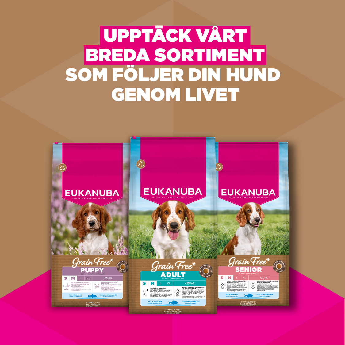 Eukanuba Puppy & Junior S/M graanvrij zeevis hondenvoer