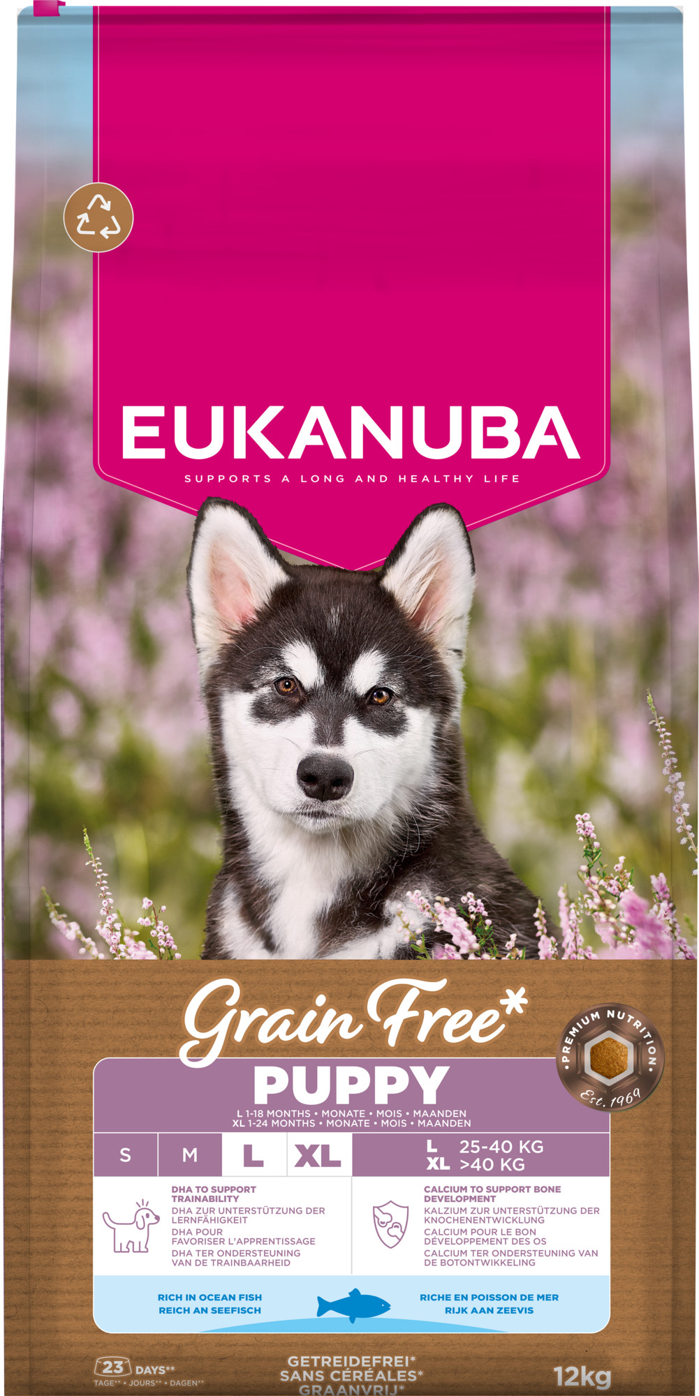 Eukanuba Puppy & Junior L/XL graanvrij zeevis hondenvoer