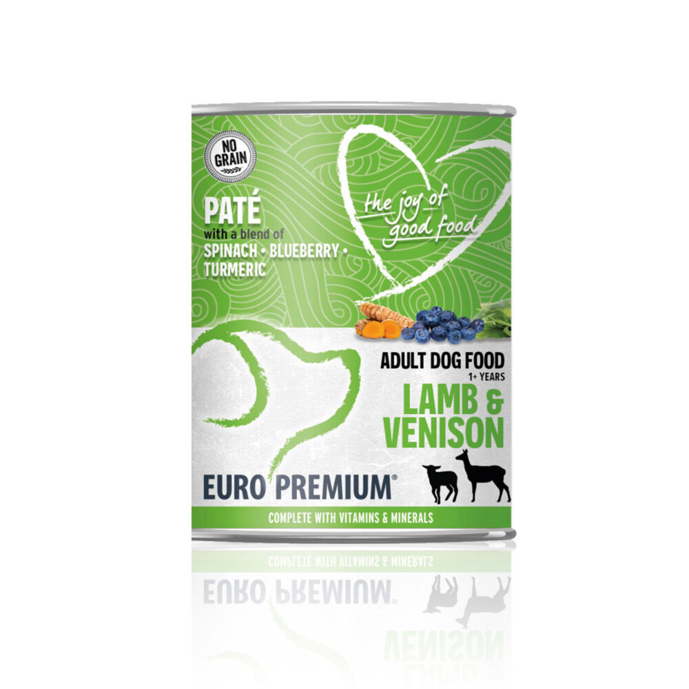 Euro Premium Adult lam en hert paté natvoer hond