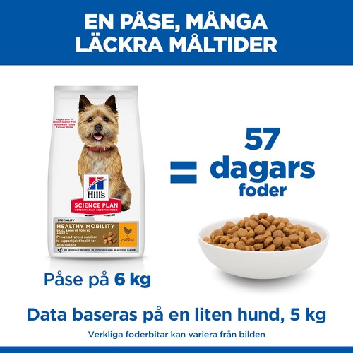 Hill's Adult Healthy Mobility Small & Mini hundfoder med kyckling