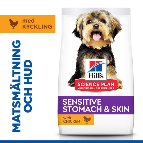 Hill's Adult Sensitive Stomach & Skin Small & Mini hundfoder med kyckling